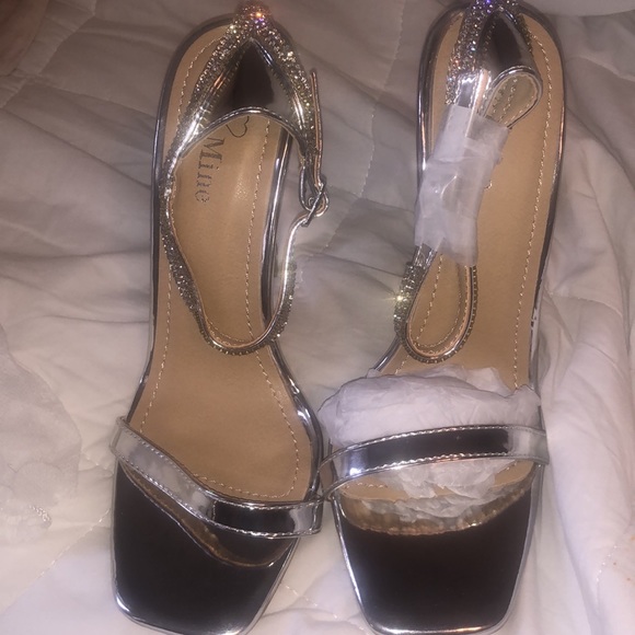 Be Mine Bridal Lylie Metallic Diamanté Shoes - Picture 5 of 10